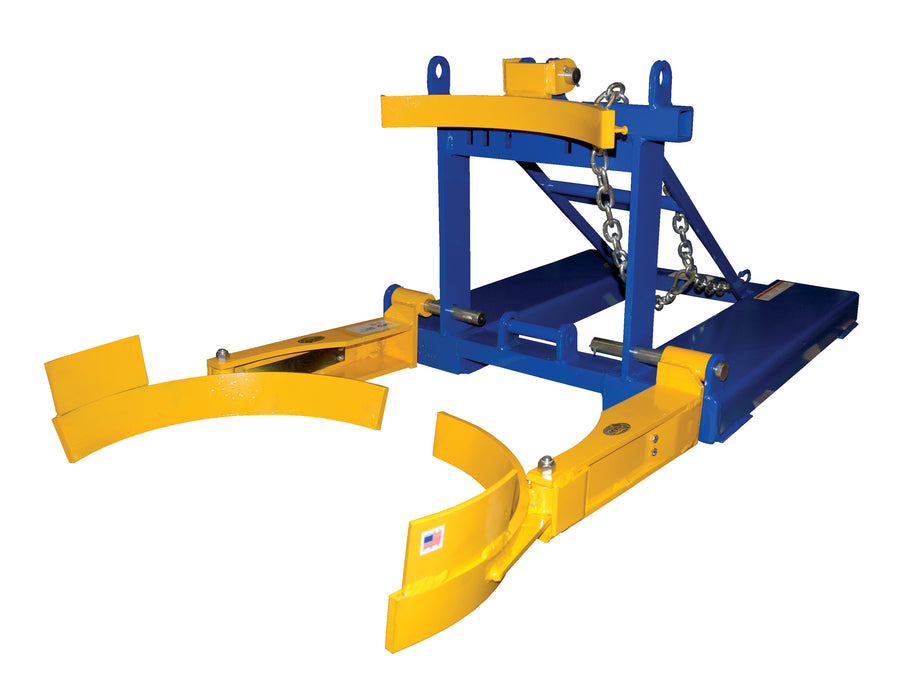 Fork Mounted Poly Drum Handler - Forklift Training Safety Products