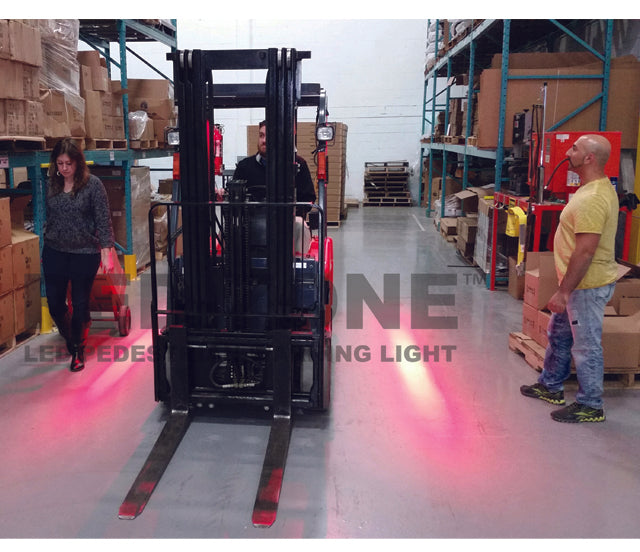 Red-Zone LED Pedestrian Warning Light - Forklift Training Safety Products