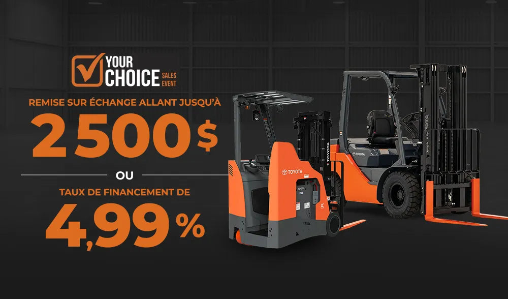 Remise sur échange allant jusqu’à 2 500 $ ou un taux de financement avantageux de 4,99 %.