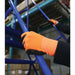 Orange Polyester Work Gloves with Polyurethane Coating - Forklift Training Safety Products