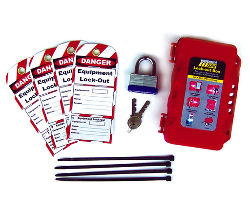 Lock-out Box for Lock-out Tag-out Procedures - Forklift Training Safety Products